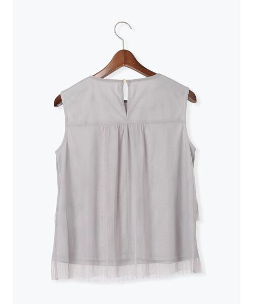 Te chichi(テチチ)の「ティアードチュールプリーツブラウス(シャツ/ブラウス・レディース・シルバーグレー/グリーン/ブラック・F)」の19枚目の写真