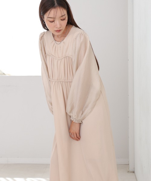 Bab（バブ）の「【S・Mサイズ展開】ビスチェライクフレアワンピース（ワンピース・レディース・アイボリー/ブラック・S/M）」の6枚目の写真