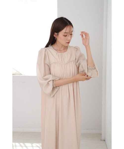 Bab（バブ）の「【S・Mサイズ展開】ビスチェライクフレアワンピース（ワンピース・レディース・アイボリー/ブラック・S/M）」の7枚目の写真