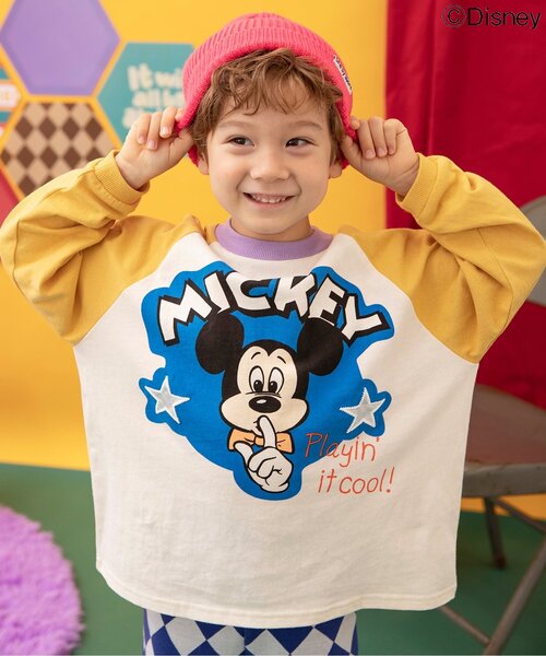 リンク】ディズニーキャラクター/ラグランTシャツ（Tシャツ/カットソー