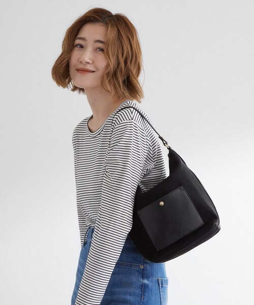 grove(グローブ)の「ポケット2WAYショルダーバッグ(ショルダーバッグ・レディース・ブラック/ナチュラル/ダークブラウン・00)」の5枚目の写真