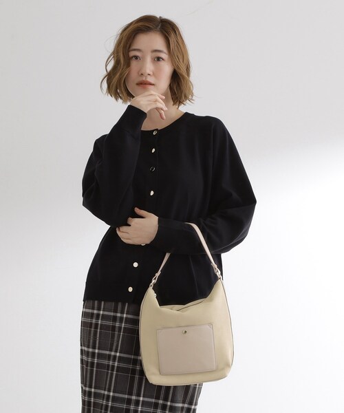 grove(グローブ)の「ポケット2WAYショルダーバッグ(ショルダーバッグ・レディース・ブラック/ナチュラル/ダークブラウン・00)」の9枚目の写真