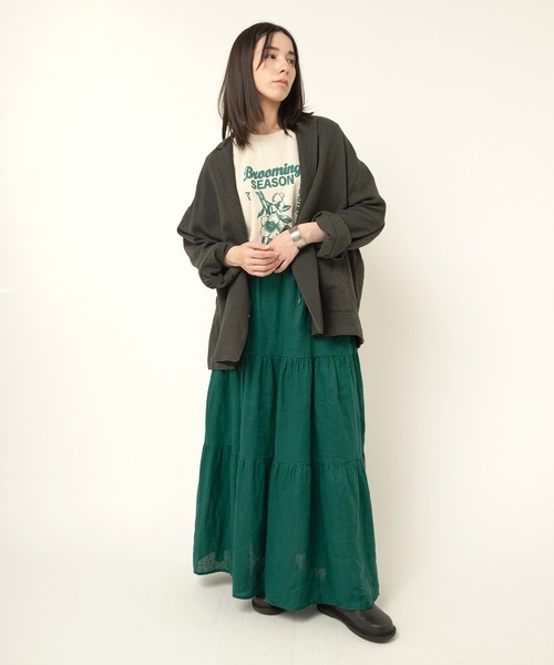 RNA-N(アールエヌエーエヌ)の「J2151 プリペラルーズテーラードジャケット(テーラードジャケット・レディース・スミクロ/ダークブラウン/オリーブ・FREE)」の15枚目の写真