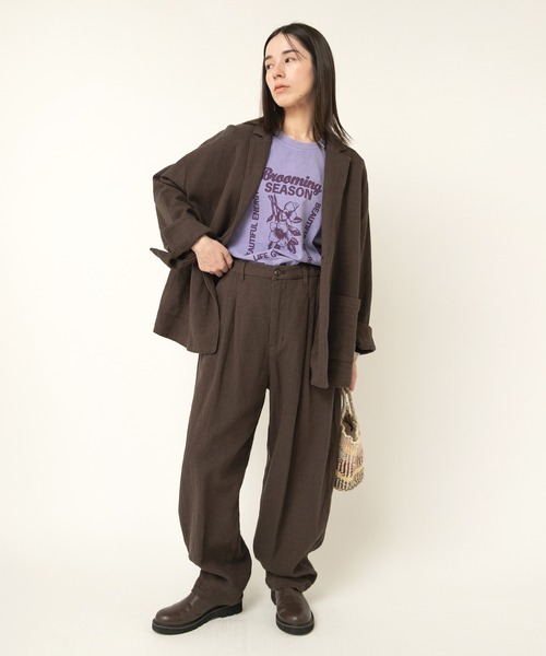 RNA-N(アールエヌエーエヌ)の「J2151 プリペラルーズテーラードジャケット(テーラードジャケット・レディース・スミクロ/ダークブラウン/オリーブ・FREE)」の16枚目の写真