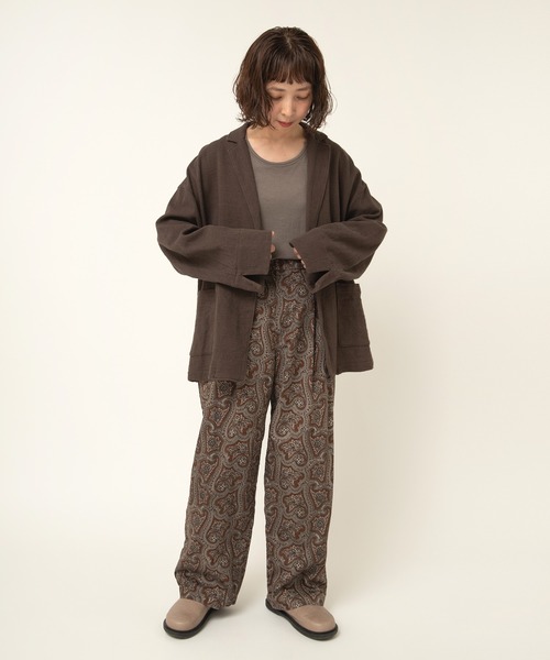 RNA-N(アールエヌエーエヌ)の「J2151 プリペラルーズテーラードジャケット(テーラードジャケット・レディース・スミクロ/ダークブラウン/オリーブ・FREE)」の17枚目の写真