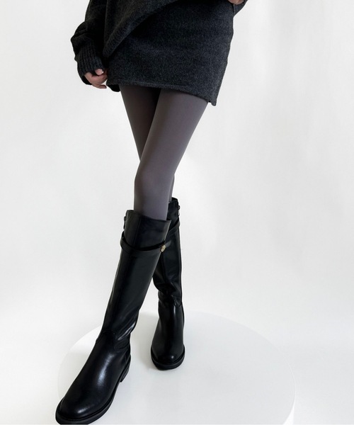 Burner（バーナー）の「【OKUOKU　0909】無地カラー　ストッキング oku-tights-829290580216-9（タイツ/ストッキング・レディース・チャコール/モカ/ダークベージュ/パープル/ネイビー/ホワイト/ダークブラウン/レッド/オフホワイト/グレー/スモークグレー/アッシュブラウン/ライトブラウン/ブラック/ワイン・FREE）」の5枚目の写真