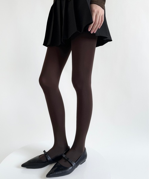 Burner（バーナー）の「【OKUOKU　0909】無地カラー　ストッキング oku-tights-829290580216-9（タイツ/ストッキング・レディース・チャコール/モカ/ダークベージュ/パープル/ネイビー/ホワイト/ダークブラウン/レッド/オフホワイト/グレー/スモークグレー/アッシュブラウン/ライトブラウン/ブラック/ワイン・FREE）」の7枚目の写真