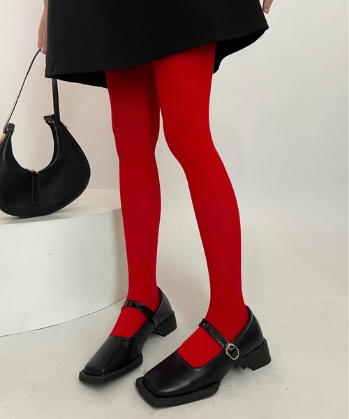 Burner（バーナー）の「【OKUOKU　0909】無地カラー　ストッキング oku-tights-829290580216-9（タイツ/ストッキング・レディース・チャコール/モカ/ダークベージュ/パープル/ネイビー/ホワイト/ダークブラウン/レッド/オフホワイト/グレー/スモークグレー/アッシュブラウン/ライトブラウン/ブラック/ワイン・FREE）」の14枚目の写真