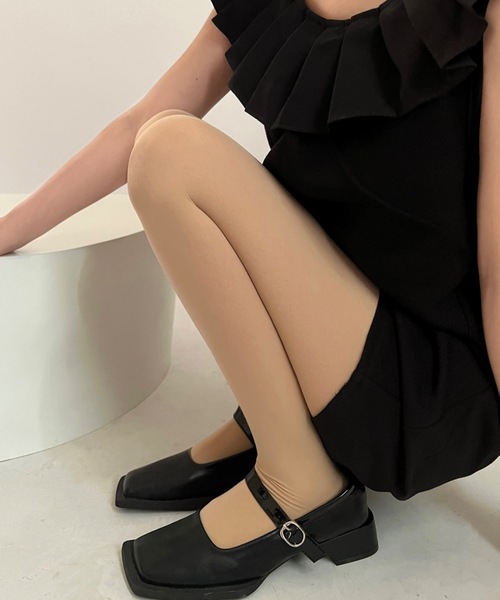 Burner（バーナー）の「【OKUOKU　0909】無地カラー　ストッキング oku-tights-829290580216-9（タイツ/ストッキング・レディース・チャコール/モカ/ダークベージュ/パープル/ネイビー/ホワイト/ダークブラウン/レッド/オフホワイト/グレー/スモークグレー/アッシュブラウン/ライトブラウン/ブラック/ワイン・FREE）」の11枚目の写真