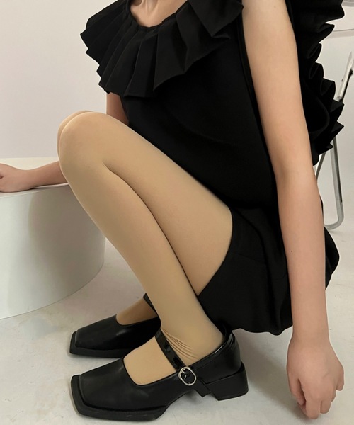 Burner（バーナー）の「【OKUOKU　0909】無地カラー　ストッキング oku-tights-829290580216-9（タイツ/ストッキング・レディース・チャコール/モカ/ダークベージュ/パープル/ネイビー/ホワイト/ダークブラウン/レッド/オフホワイト/グレー/スモークグレー/アッシュブラウン/ライトブラウン/ブラック/ワイン・FREE）」の9枚目の写真