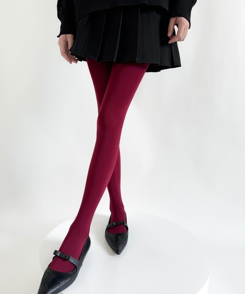 Burner（バーナー）の「【OKUOKU　0909】無地カラー　ストッキング oku-tights-829290580216-9（タイツ/ストッキング・レディース・チャコール/モカ/ダークベージュ/パープル/ネイビー/ホワイト/ダークブラウン/レッド/オフホワイト/グレー/スモークグレー/アッシュブラウン/ライトブラウン/ブラック/ワイン・FREE）」の21枚目の写真