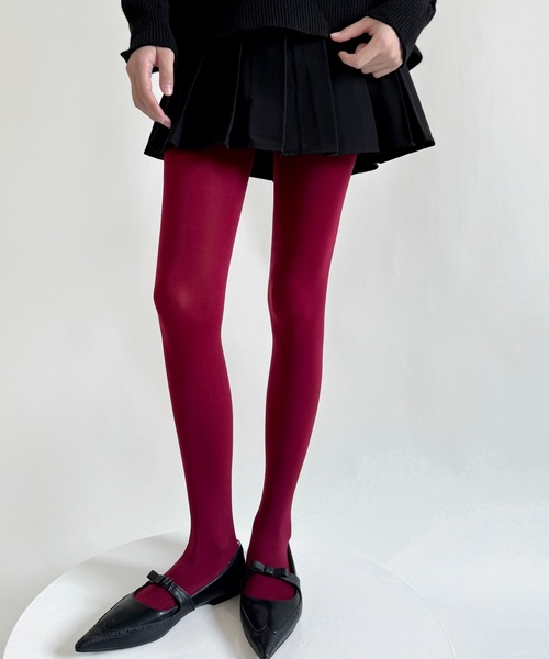 Burner（バーナー）の「【OKUOKU　0909】無地カラー　ストッキング oku-tights-829290580216-9（タイツ/ストッキング・レディース・チャコール/モカ/ダークベージュ/パープル/ネイビー/ホワイト/ダークブラウン/レッド/オフホワイト/グレー/スモークグレー/アッシュブラウン/ライトブラウン/ブラック/ワイン・FREE）」の22枚目の写真