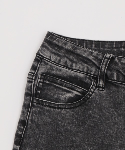 WEGO（ウィゴー）の「WEGO/カットアウトリボンストレッチデニムフレアパンツ（デニムパンツ・レディース・コバルトブルー/ブラック系3/スカイブルー・SMALL/MEDIUM）」の10枚目の写真