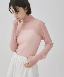 hunch | ラメシアー ハイネックトップス(Tシャツ/カットソー)