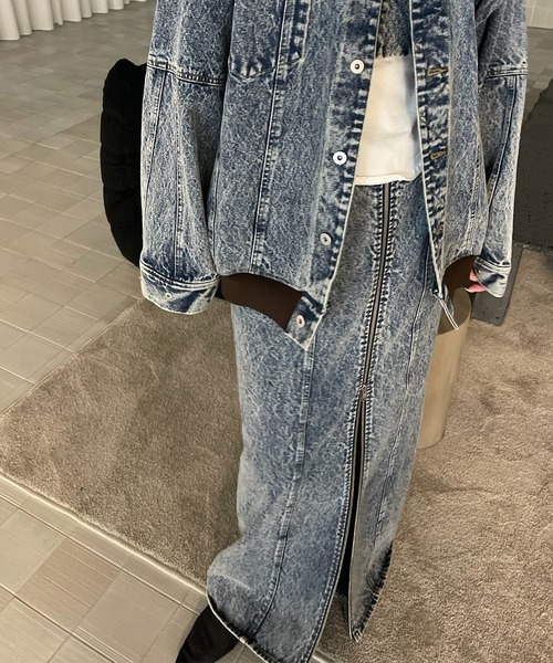 【セット売り】RIB MIX DENIM SKIR T &ビスチェ RIB MIX DENIM BUSTIER