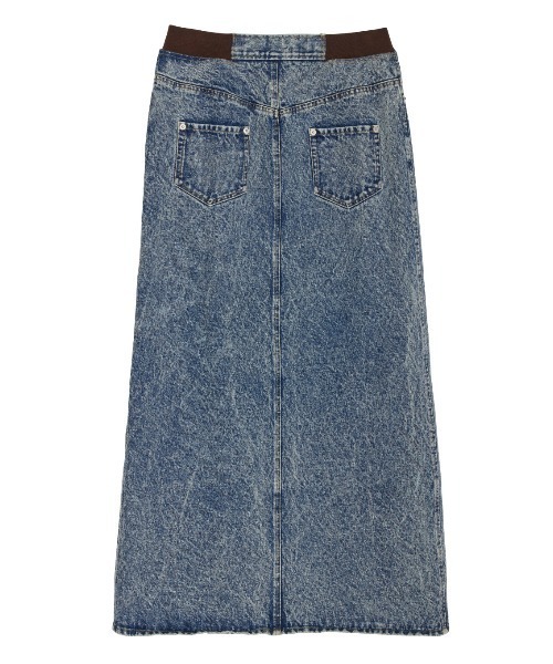 RIB MIX DENIM SKIRT（スカート）｜Ameri（アメリ）の