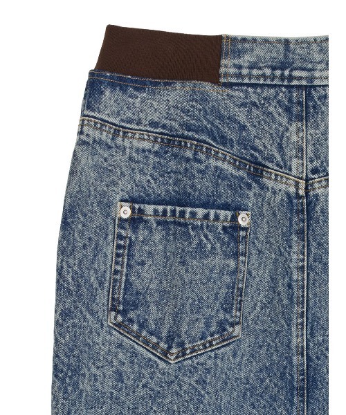 RIB MIX DENIM SKIRT（スカート）｜Ameri（アメリ）の