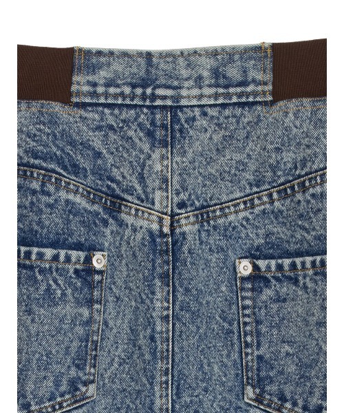 RIB MIX DENIM SKIRT（スカート）｜Ameri（アメリ）の