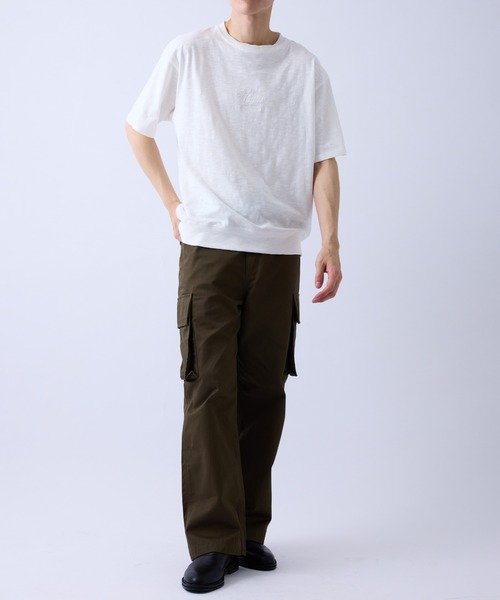  j.n.r.d（ジェー・エヌ・アール・ディー）の「スラブ天竺タイポグラフィスエットTシャツ（Tシャツ/カットソー・メンズ・ブラウン/キナリ/チャコールグレー・M/S/L/LL）」の13枚目の写真