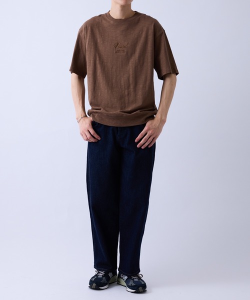  j.n.r.d（ジェー・エヌ・アール・ディー）の「スラブ天竺タイポグラフィスエットTシャツ（Tシャツ/カットソー・メンズ・ブラウン/キナリ/チャコールグレー・M/S/L/LL）」の14枚目の写真