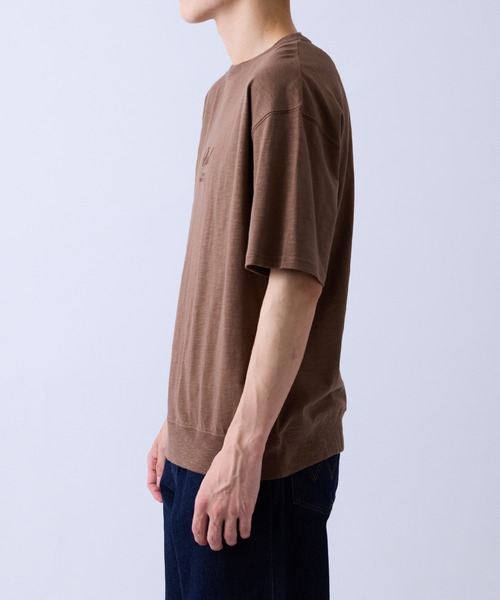  j.n.r.d（ジェー・エヌ・アール・ディー）の「スラブ天竺タイポグラフィスエットTシャツ（Tシャツ/カットソー・メンズ・ブラウン/キナリ/チャコールグレー・M/S/L/LL）」の15枚目の写真