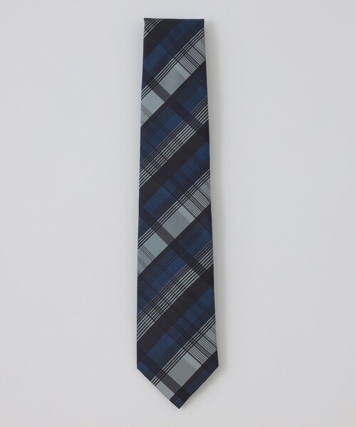 BLACK LABEL CRESTBRIDGE(ブラックレーベル・クレストブリッジ)の「インポートシャドーペンチェックタイ(ネクタイ・メンズ・ブラウン系その他5/ネイビー・FREE)」の1枚目の写真