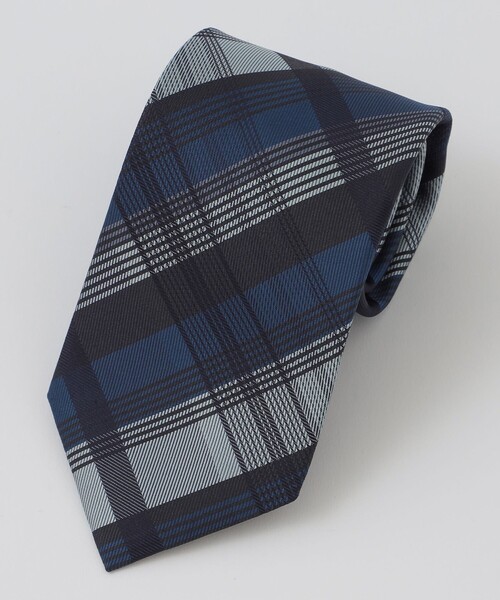 BLACK LABEL CRESTBRIDGE(ブラックレーベル・クレストブリッジ)の「インポートシャドーペンチェックタイ(ネクタイ・メンズ・ブラウン系その他5/ネイビー・FREE)」の4枚目の写真