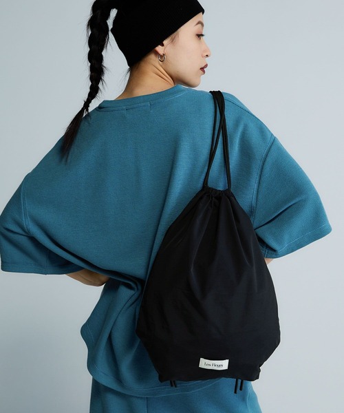 JEANASIS(ジーナシス)の「【Les Fleurs】ナップサック/600817(バックパック/リュック・レディース・ホワイト/カーキ/ブラック・FREE)」の2枚目の写真