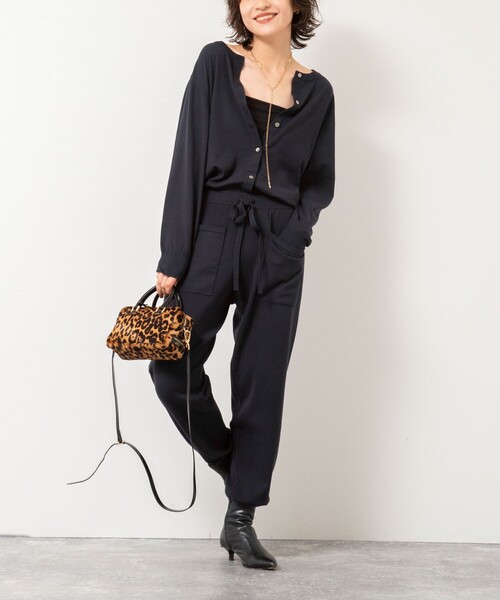 セール】《手洗い可能》《セットアップ対応》ニットオールインワン