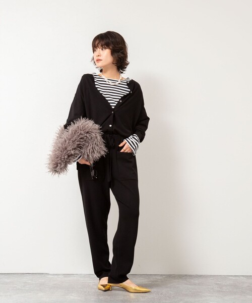 セール】《手洗い可能》《セットアップ対応》ニットオールインワン