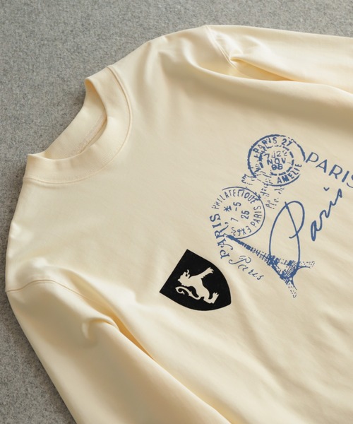 Blanc Bleu Minuit(ブランブルーミニュイ)の「PARIS PT ロンTEE(Tシャツ/カットソー・レディース・キナリ/ネイビー・FREE)」の21枚目の写真