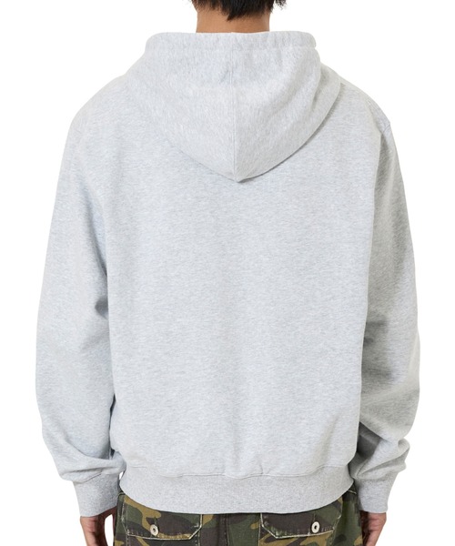 OY(オーワイ)の「『OY/オーワイ』LOGO PATCH HOODIE ZIP UP/ロゴパッチジップアップパーカー(パーカー・レディース・グレー・M/L)」の4枚目の写真