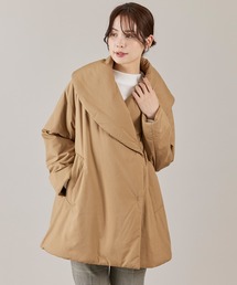INED | LIMONTA EAST ショールカラーミドル丈中綿コート(ブルゾン)