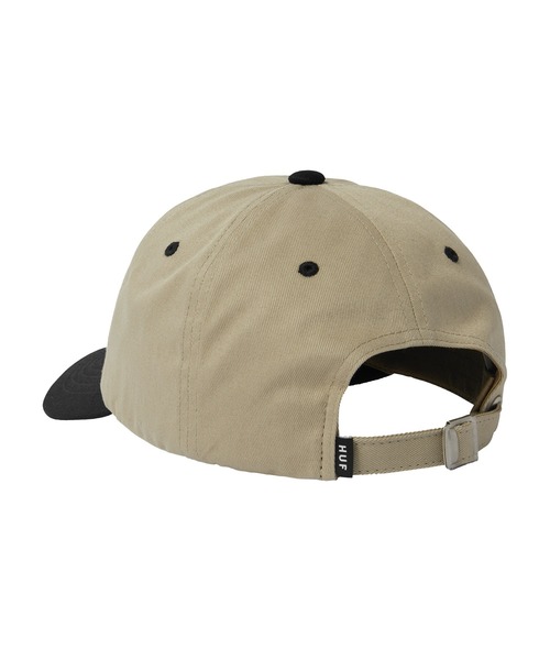 HUF（ハフ）の「STRETCH LOGO 6 PANEL CV HAT（キャップ・メンズ・ホワイト×ブルー/ベージュ系その他・O/S）」の4枚目の写真