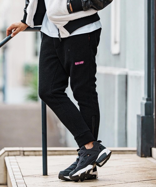 mp14089-Plain Boa Spindle Pants ボアスピンドルパンツ(F25F060
