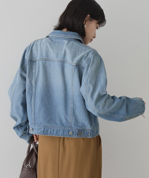 AMERICAN HOLIC（アメリカンホリック）の「WZIPデニムジャケット（デニムジャケット・レディース・ブラック/ライトインディゴブルー・M/L）」の16枚目の写真