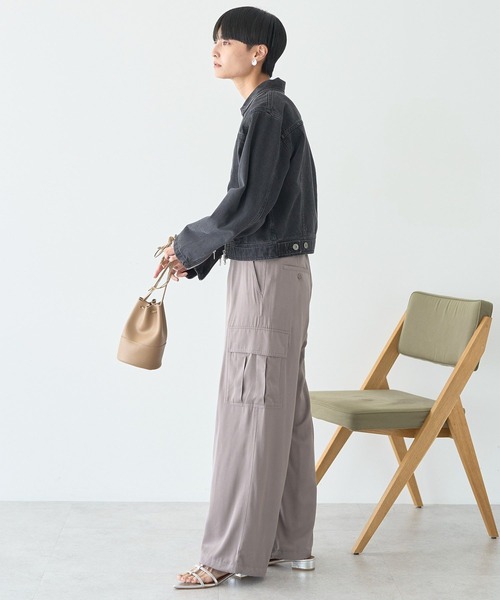 AMERICAN HOLIC（アメリカンホリック）の「WZIPデニムジャケット（デニムジャケット・レディース・ブラック/ライトインディゴブルー・M/L）」の5枚目の写真