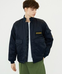 ミリタリージャケット ネイビー アバクロンビー&フィッチ 裏ボア N-1 ミリタリージャケット