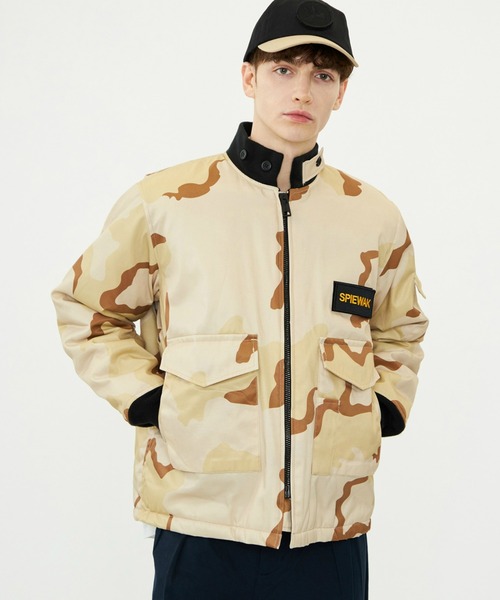 SPIEWAK（スピーワック）の「G-8 WEP ロングジャケット  ナイロンコットン/フライトジャケット（ミリタリージャケット・メンズ・セージグリーン/ネイビー/ブラック/デザートカモ・LARGE/X-LARGE/MEDIUM/SMALL）」の4枚目の写真