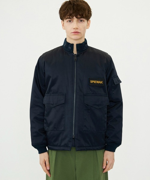 SPIEWAK（スピーワック）の「G-8 WEP ロングジャケット  ナイロンコットン/フライトジャケット（ミリタリージャケット・メンズ・セージグリーン/ネイビー/ブラック/デザートカモ・LARGE/X-LARGE/MEDIUM/SMALL）」の12枚目の写真