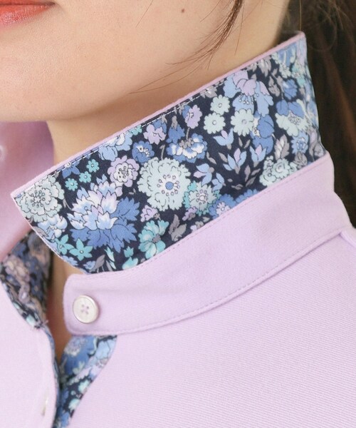 セール】起毛ストレッチ長袖ポロシャツ（ポロシャツ）｜adabat