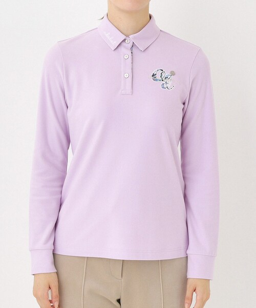 セール】起毛ストレッチ長袖ポロシャツ（ポロシャツ）｜adabat