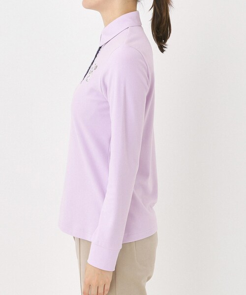 セール】起毛ストレッチ長袖ポロシャツ（ポロシャツ）｜adabat