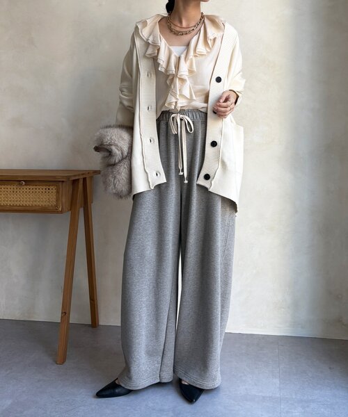 DouDou（ドゥドゥ）の「マシーンウォッシャブルニットカーディガン（カーディガン/ボレロ・レディース・ブラック/ベージュ/ホワイト/ピンク・FREE）」の16枚目の写真