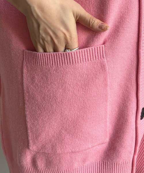 DouDou（ドゥドゥ）の「マシーンウォッシャブルニットカーディガン（カーディガン/ボレロ・レディース・ブラック/ベージュ/ホワイト/ピンク・FREE）」の12枚目の写真