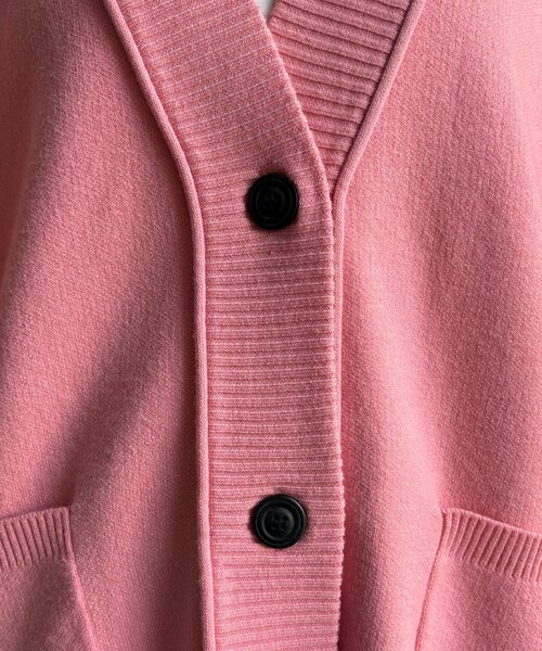DouDou（ドゥドゥ）の「マシーンウォッシャブルニットカーディガン（カーディガン/ボレロ・レディース・ブラック/ベージュ/ホワイト/ピンク・FREE）」の14枚目の写真
