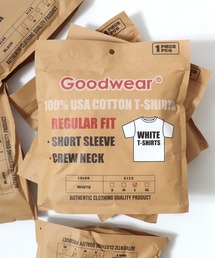 Goodwear（グッドウェア）の「Goodwear/グッドウェア USAコットン 無地 クルーネック 半袖Tシャツ/1P パックT/レディース メンズ（Tシャツ/カットソー）」