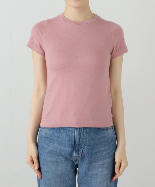 extreme cashmere（エクストリーム　カシミヤ）の「EXTREME CASHMERE X AMERICA：ニット（ニット/セーター・レディース・ライトグレー/ピンク・FREE）」の20枚目の写真