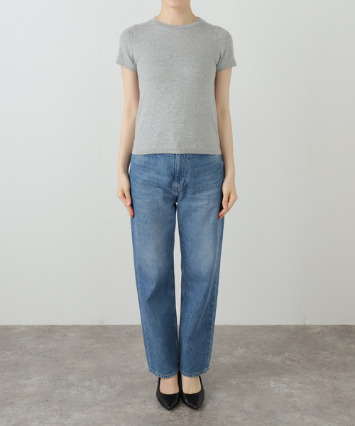 extreme cashmere（エクストリーム　カシミヤ）の「EXTREME CASHMERE X AMERICA：ニット（ニット/セーター・レディース・ライトグレー/ピンク・FREE）」の21枚目の写真