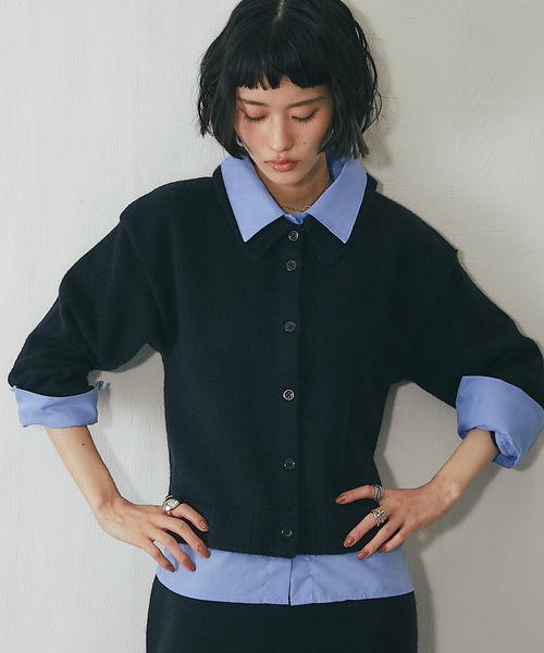 SUTONE トップス　ジップセーター JUST A NOON（ジャストアヌーン）の「ダブルジップアップニット